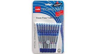 Cello Technotip Ball Pen Set-Pack Of 10 (Blue) Unboxing & Review