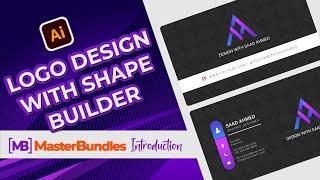 How to Design Logo with Shape Builder Tool | Adobe Illustrator Tutorial