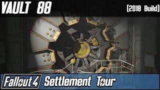 Fallout 4 (PC) | Vault 88 (Full Settlement Tour) [2018 Build] - HUGE VAULT 88 SETTLEMENT BUILD