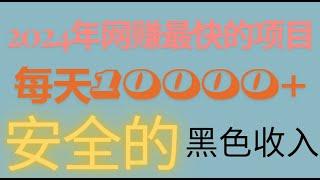 【网赚】2024年最安全的赚钱方法，低门檻已动收入，普通人也能轻松实现！每天赚3000美金，一个真正可以赚钱的项目，让你真正实现高收入的网赚项目！告别月光族。