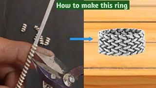 Twisted silver ring making|| flexible ring|| How it's made|| ring tutorial