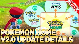 Pokemon Home V2.0 Update Details for Legends Arceus & BDSP! Coming Soon!