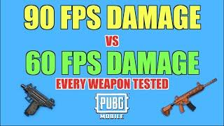 90FPS DAMAGE vs 60FPS DAMAGE PUBG MOBILE