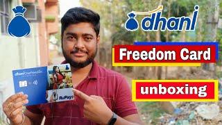 Dhani Freedom Card Unboxing || Dhani Card Activate Full Process , Virtual Tek