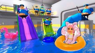 АКВАПАРК оказался ТЮРЬМОЙ В РОБЛОКС ! БАРРИ АКВАПАРК ! WATERPARK BARRY'S PRISON RUN!