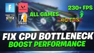 How To Fix CPU Bottleneck (Fix Stutters/Freezing) | Increase GPU Performance