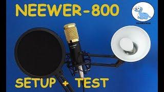 Best budget microphone for small Youtubers? NEEWER NW-800 mic setup and testing!