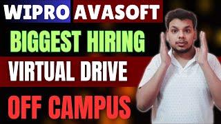 Wipro , Avasoft Hiring Freshers | OFF Campus Drive For 2025, 2024 Batch Hiring | Fresher Jobs