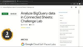 Analyze BigQuery data in Connected Sheets: Challenge Lab | #qwiklabs | #ARC103