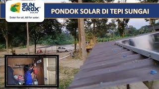 Sistem tenaga solar asas untuk pondok/rumah kebun/dusun durian di Batang Kali, Selangor