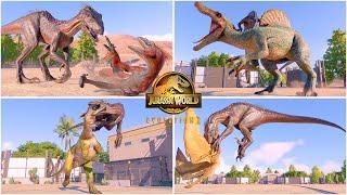 JW: Fallen Kingdom Super Indoraptor VS All Dinosaurs Killing Animations  Jurassic World Evolution 2