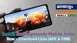 How to DOWNLOAD Battlegrounds Mobile India (APK & OBB) Malayalam - Download Links and Gameplay 