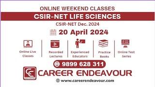 CSIR NET Life Science Weekend Classes | Career Endeavour