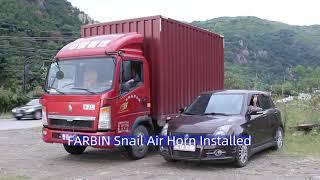 FARBIN super loud snail air horn,Very shocking!