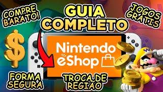 Guia Completo Nintendo eShop: Trocar País, Códigos, Comprar Jogos e TUDO que você PRECISA no Switch