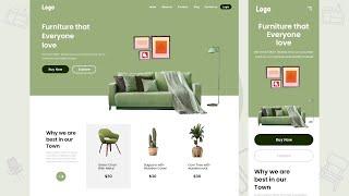 Web Page UI Design | Adobe Xd UI/UX Design  | Desktop Web & mobile web Page | By designing Tutorials