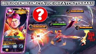 BUILD DAN EMBLEM CLAUDE TERSAKIT 2024 | BUILD CLAUDE PALING SAKIT 2024 - MOBILE LEGENDS