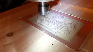 2013-10-18 Producing PCB with CNC machine (Raspberry Pi - IR&Temp daughterboard)