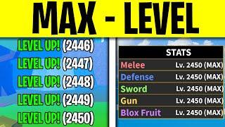 How to Get LEVEL 2450 in ONE WEEK in Blox Fruits For Free | Roblox Blox Fruits