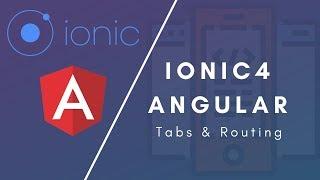 Ionic4/Angular #3 - Tabs & Routing