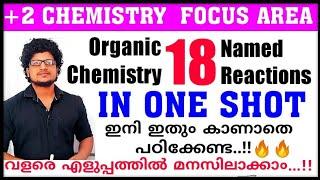 18 named reactions / Organic Chemistry / Plus two chemistry focus area / Focus points / in malayalam