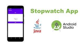 How to make a stopwatch app in android studio