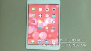 iPad mini Live Update iOS 9.3.2 to 9.3.5 (No PC or Mac or iTunes require)