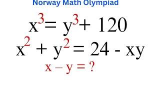 Norway | Math Olympiad Problem | You Can Solve This Algebra Math Problem With Ease Also.