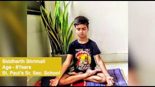 Sidharth Shrimali (Y156) | Aadi Yoga Kids Contest | Senior Kid category (7-15 years)