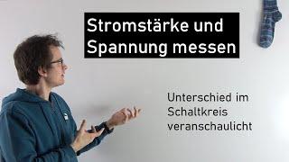 Stromstärke und Spannung messen- gut erklärt | Physik Mittelstufe