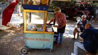 Turkish street food Kokorec in Izmir | Street Food Turkey |