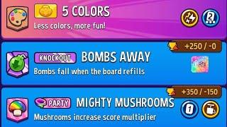 Daily Mode & Party Rumble Multiplier Mushrooms & Color Crystal Match Masters