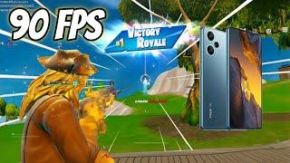 90 FPS Fortnite Mobile Gameplay on a 300$ device [POCO F5] | Fortnite Reload