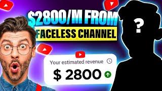 The Simplest Way to Make $2,800/Month on YouTube Without Revealing Your Face with a FREE AI TOOL