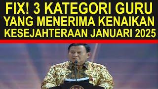 Breaking news 3 kategori guru sertiikasi dan non sertifikasi dapat kenaikan kesejahteraan tunjangan