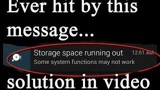 Storage Space running out. Here is the solution.