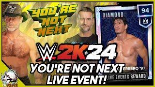 HOW TO BEAT YOU'RE NOT NEXT LIVE EVENT! WWE 2K24 MyFaction