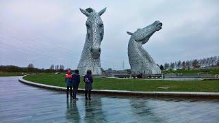 The Kelpies Walk, Scottish Countryside 4K