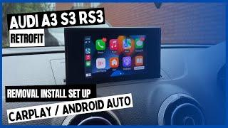 How to install CarPlay Android Auto to your Audi A3 S3 RS3 Original Radio Removal Retrofit Decoder