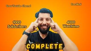 1000 SUBSCRIBERS Aur 4000 Hours WATCHTIME Youtube par kaise badhaye | Mr Umesh