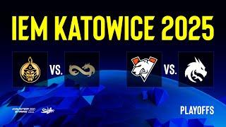 Day 1 | IEM Katowice 2025 Playoffs | КРИВОЙ ЭФИР