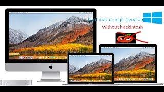 how to boot mac os high sierra on windows pc without hackintosh