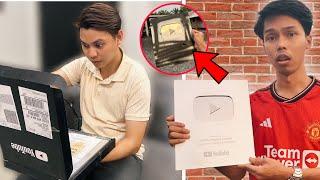 ABANG DAN ADIK ROSAKKAN SILVER PLAY BUTTON SHAHMI !!