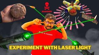 World Cheapest Powerful Laser | Expriment With Laser Light | CrazyIndianHacker Experiments