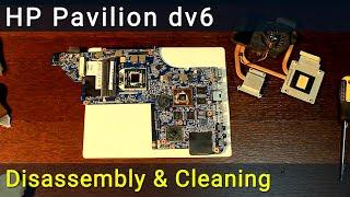 HP Pavilion dv6 Disassembly, Fan Cleaning and Thermal Paste Replacement
