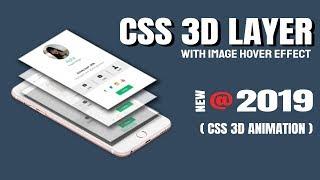 3D Layered Image Hover Effects - CSS 3D Animation