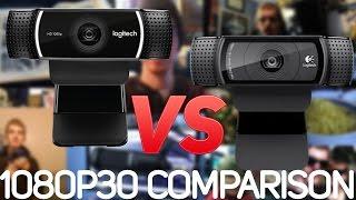 Logitech C922 vs. C920 Webcam Comparison (1080p 30FPS) // King VS. Newbie