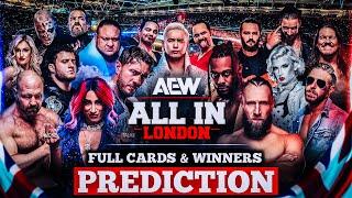 AEW All In 2024 - Official Match Card And Winners Predictions | AEW All In 2024 Prediction