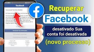 Como recuperar conta desativada do Facebook 2024 ||  Recuperação de conta desativada do Facebook