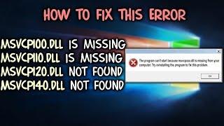 How To Fix msvcp120.dll Not Found or Missing Error - All In One Quick Installer